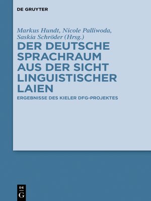cover image of Der deutsche Sprachraum aus der Sicht linguistischer Laien